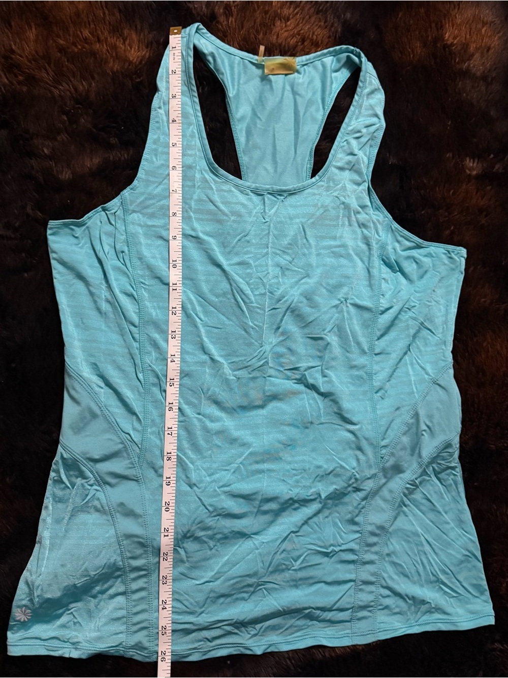 Athleta Tank Top Blue Stripe 1X - Picture 7 of 7